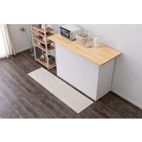 萩原 抗菌・防カビ機能付き 水拭きできるクッションフロア ホワイト 700010925 1枚（直送品）