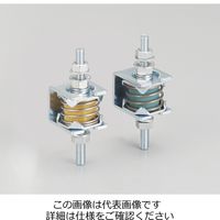 ナベヤ ハイブリッドビルトイン防振マウント(軽量型) BBU25ー360 BBU25-360 1セット(4個)（直送品）