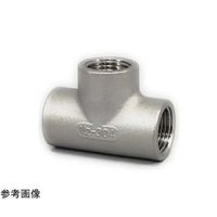 吉年 SUS304 低圧ネジ込 チーズ 縁無し Y-304Tフチナシ_25A 1個 67-6822-81（直送品）