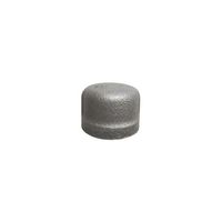 吉年 キャップ 黒(20A、3/4B) クロCA-20A 1個 62-6215-18（直送品）