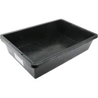 藤原産業 赤長 DIYトロ舟 ブラック 80L 11782 1セット(3台)（直送品）