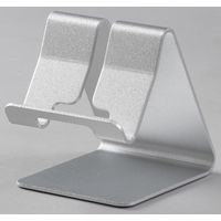 タブレットスタンド 滑り止め付き シルバー 91677 1セット（2個入り）
