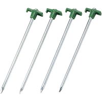 パール金属 ペグ　スチール　25cm　4本組　アウトドア　テント　丸棒ネイルペグ　キャプテンスタッグ　CAPTAIN　STAG（直送品）