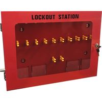 セーフラン安全用品 ロックアウトステーション管理ボックス【ボックス単体空箱】 J2435 1箱（直送品）