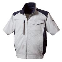 空調服(R) 半袖ジャケット シルバー S 14.4Vファンバッテリーセット TWK275-3-S-SK23021K70 1セット（直送品）