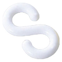 ひめじや プラスチックSカン 白 PCSー6W フック 軽量 連結 吊り下げ 仕切り 1100100014383 1個（直送品）