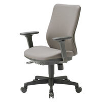 アイコ(AICO) オフィスチェア ミドルバック 可動肘付 防汚性布張り仕様 OA-3135AJ(FG3)AGR 1脚（直送品）