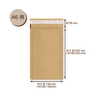 カクケイ エコクッション封筒　A6用　100枚 FK0405 1箱（100枚入）（直送品）