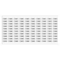 ヒカリ紙工 管理用ナンバリングラベル　Y03001～Y04000　1000枚 SJ-114 1袋（直送品）