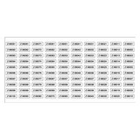 ヒカリ紙工 管理用ナンバリングラベル　Z06001～Z07000　1000枚 SJ-107 1袋（直送品）