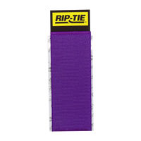 RIP-TIE（リップタイ） ケーブルキャッチ 50.8mmX127mm 2本入 紫 C-E5-002-V 1袋(2本)（直送品）