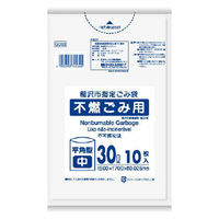 日本サニパック 稲沢市不燃LLDPE透明30L 10枚0.025mm厚 (GD32) 4902393745345 10枚×60点セット（直送品）