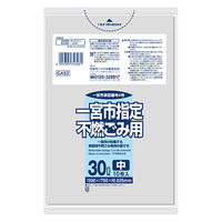日本サニパック 一宮市不燃LLDPE透明30L 10枚0.025mm厚 (GA52) 4902393746281 10枚×60点セット（直送品）