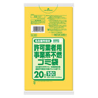 日本サニパック 名古屋市事業不燃LL黄半透明20L 10枚0.030mm厚 (G2D) 4902393746724 10枚×60点セット（直送品）