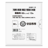 日本サニパック 廿日市市可燃資源埋立 透明90L 10枚0.040mm厚 (GH39) 4902393768399 10枚×30点セット（直送品）