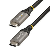 Startech.com 1m USB-C-USB-C ケーブル/USB-IF認証/10Gbps/100W(5A)PD/DP Altモード USB31CCV1M