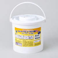 ハクゾウメディカル エレファウエットクロス80プラス容器入 大判 150×300mm 250枚入 2600197 1個(250枚入)
