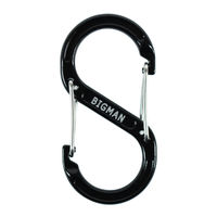 ビッグマン CARABINER・AFC6-8BKブラック 059600 1個（直送品）