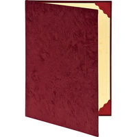 ナカバヤシ 証書ファイル スエード A4 エンジ FSS-A4-R 1冊