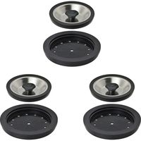 カクダイ 【まとめ買い】 ガオナ 菊割れフタと止水フタのセット 15センチ用 排水口カバー 3個入 GA-PB072 1セット