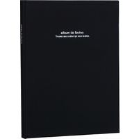 ナカバヤシ ドゥファビネ１００年アルバムブック式 Ａ４ノビ ブラック アH-A4PB-181-D 1冊（直送品）