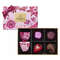 三越伊勢丹 ゴディバ 〈GODIVA〉ときめく心 アソートメント 1箱（6粒入）　紙袋付