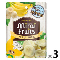 （9ヶ月頃から）ミライフルーツ バナナ 1セット（1袋×3） 100％果実 フリーズドライ 乳児用規格適用商品
