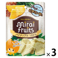 （9ヶ月頃から）ミライフルーツ パイナップル 1セット（1袋×3） 100％果実 フリーズドライ 乳児用規格適用商品