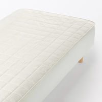 無印良品 滑り止め付 綿洗いざらし 敷パッド Ｓ １００×２００ｃｍ 生成 良品計画