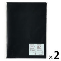 無印良品 ポリプロピレン クリアファイル Ａ４用 黒 ５枚入 1セット（1袋（5枚入）×2） 良品計画