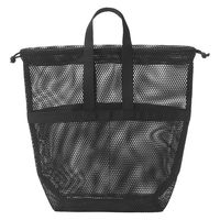 無印良品 立体メッシュ持ち手付き巾着 黒 Ｍ 約３３×１３×３１ｃｍ 良品計画
