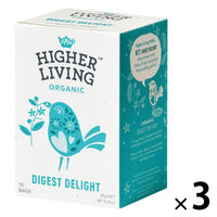 ハイアーリビング ダイジェストディライト有機ハーブティー 1セット(15バッグ入×3)