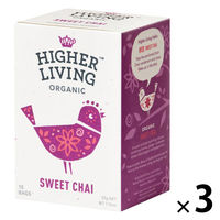 ハイアーリビング スイートチャイ有機ハーブティー 1セット(15バッグ入×3)