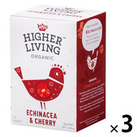 ハイアーリビング エキナセアチェリー有機ハーブティー 1セット(15バッグ入×3)
