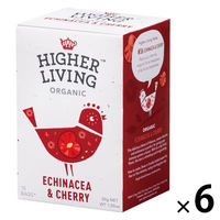 ハイアーリビング エキナセアチェリー有機ハーブティー 1セット(15バッグ入×6)