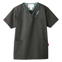 フォーク スクラブ チャコールグレー×ダークグレー S 7042SC-26-S 1枚（直送品）