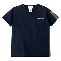 フォーク スクラブ ダークネイビー×ガンメタ S 7116SC-17-S 1枚（直送品）