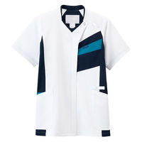 フォーク ジップスクラブ ホワイト×シアンブルー SS 7120SC-1-SS 1枚（直送品）