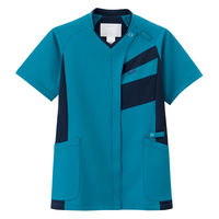 フォーク ジップスクラブ シアンブルー×ダークネイビー S 7121SC-21-S 1枚（直送品）