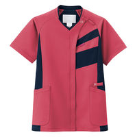 フォーク ジップスクラブ カメリアピンク×ダークネイビー 4L 7121SC-3-4L 1枚（直送品）