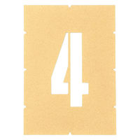 アトムサポート ロードステンシルEasy ナンバー4 小 H120 1枚（直送品）