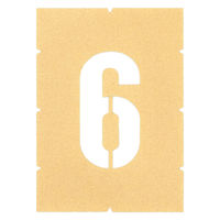 アトムサポート ロードステンシルEasy ナンバー6 小 H120 1枚（直送品）