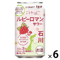 【アウトレット】三菱食品 JーCRAFT TRIP ルビーロマンサワー 350ml 1セット（6本）