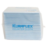 カウンタークロス ハーフ 超厚手 約30cm×33cm レーヨン・ポリエステル ブルー 1パック（40枚入）オザックス