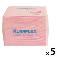 カウンタークロス ハーフ 超厚手 約30cm×33cm レーヨン・ポリエステル ピンク（1パック（40枚入）×5）オザックス
