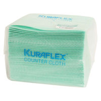 カウンタークロス ハーフ 超厚手 約30cm×33cm レーヨン・ポリエステル グリーン 1パック（40枚入）オザックス