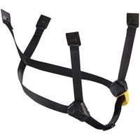 Petzl ペツル 作業用ヘルメット(バーテックス・ストラト)用あご紐 デュアル エクステンド イエロー&ブラック A010FA02 1本（直送品）