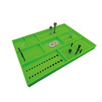 ボルトスター 整備現場 作業現場向け シリコン製 ボルト・ビス保管用トレイ トップボックスツールトレイ 571X406mm グリーン BTS（直送品）