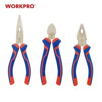 WORKPRO(ワークプロ) WORKPRO ワークプロ 3本組 ペンチセット(コンビネーション・ラジオ・斜め) WP201008 1セット（直送品）