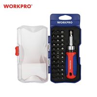 WORKPRO ワークプロ 37点入 ラチェット式ドライバー ビットセット ケース入 WP200517 1セット（直送品）